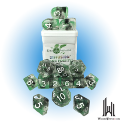 SET OF 15 DICE: DARK FOREST